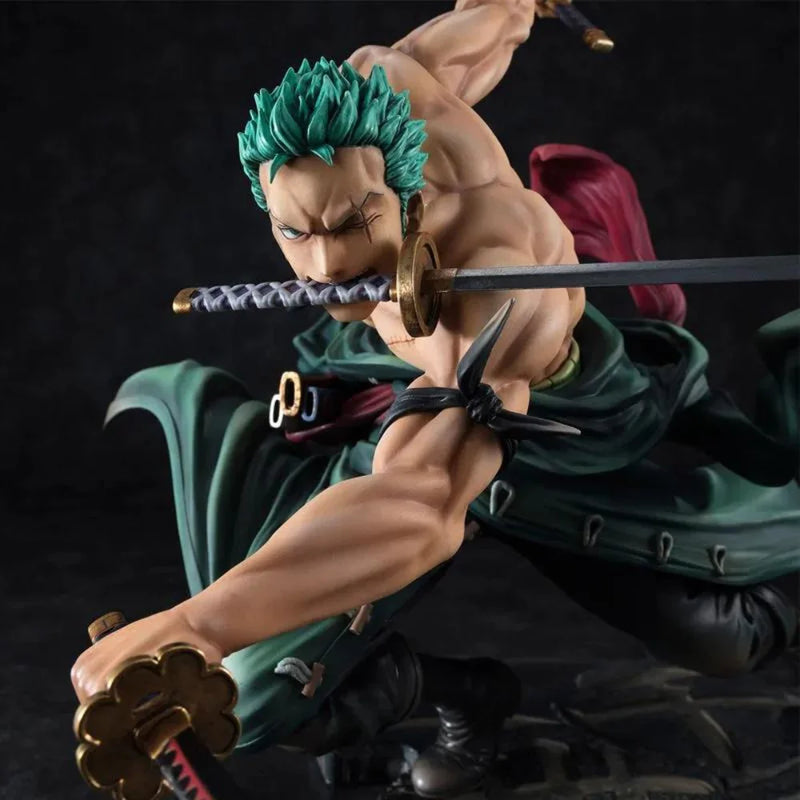 FIGURA ZORO ANIME ONE PIECE 3 LAMINAS