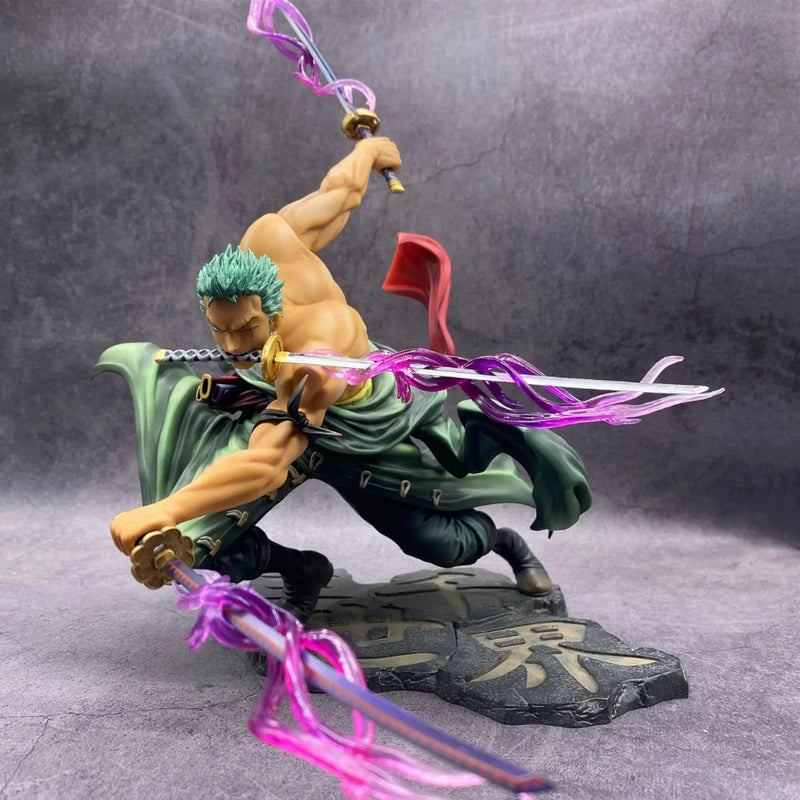 FIGURA ZORO ANIME ONE PIECE 3 LAMINAS