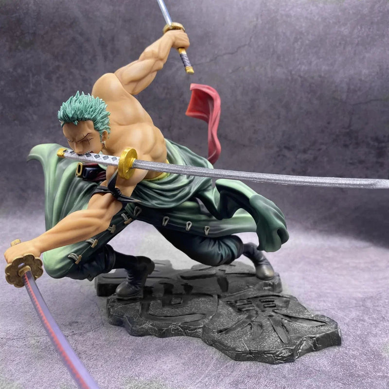 FIGURA ZORO ANIME ONE PIECE 3 LAMINAS