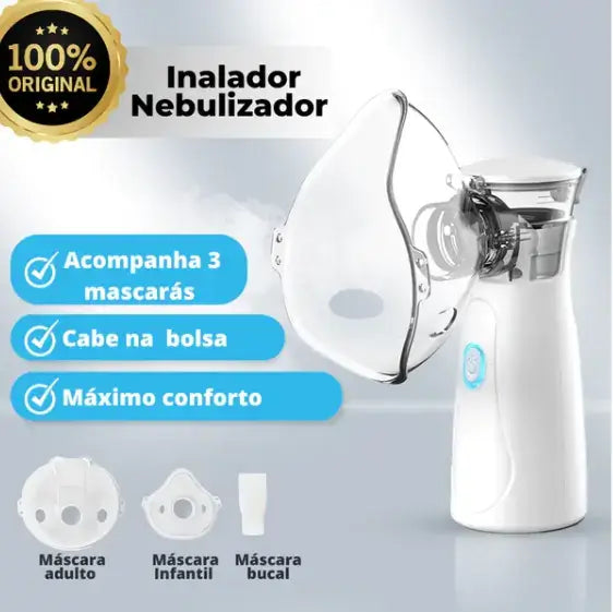 Inalador Nebulizador Portátil e Silencioso