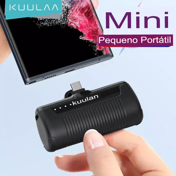 Carregador KUULAA TurboSlim 4500mAh - Carga Rápida Portátil