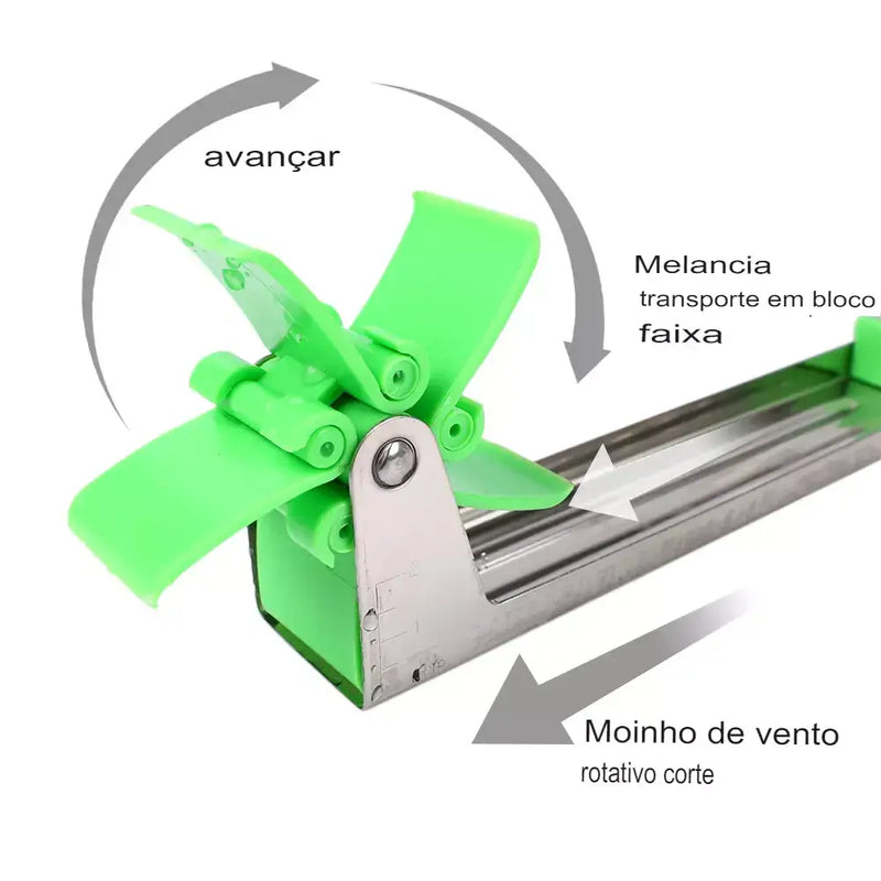 Cortador de Melancia em Formato de Cata-vento Inox