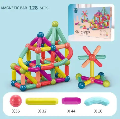 Blocos de Construção Magnéticos  -  Infantil