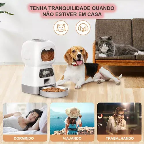 Alimentador Automático para Cães e Gatos