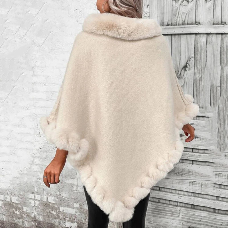 Poncho Elegância Moderna - Conforto e Estilo em Malha