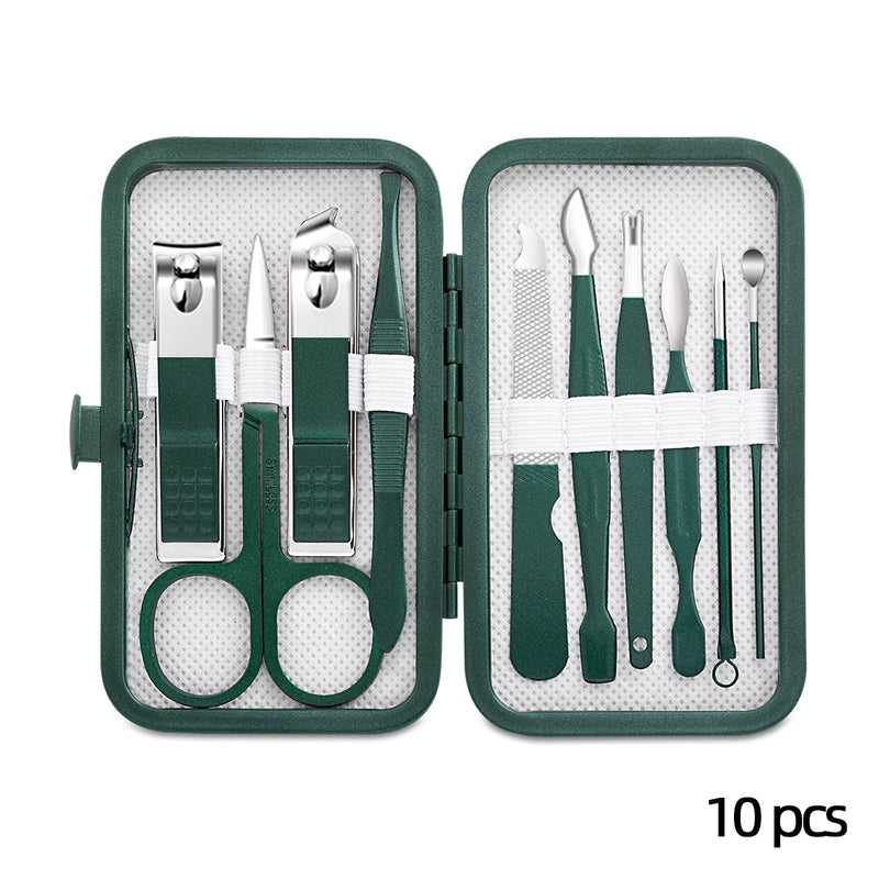 Kit de manicure e pedicure em Aço Inoxidável