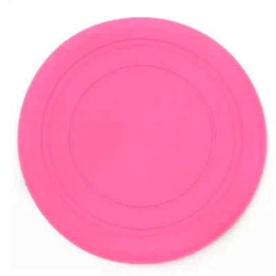  Disco de silicone - brinquedo para pet rosa