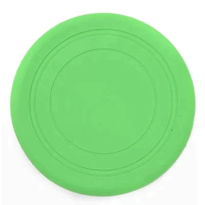 Disco de silicone - brinquedo para pet verde