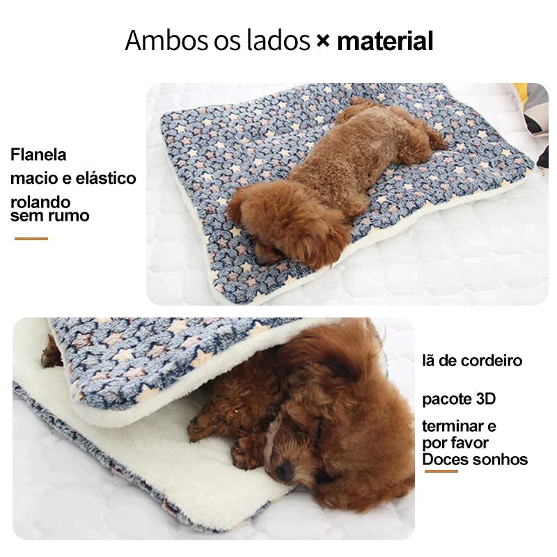 Cobertor peludo - serve como caminha para seu pet